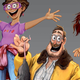 Concept art of each member of the Mitchell family, from Abrams Books' The Mitchells vs. The Machines.